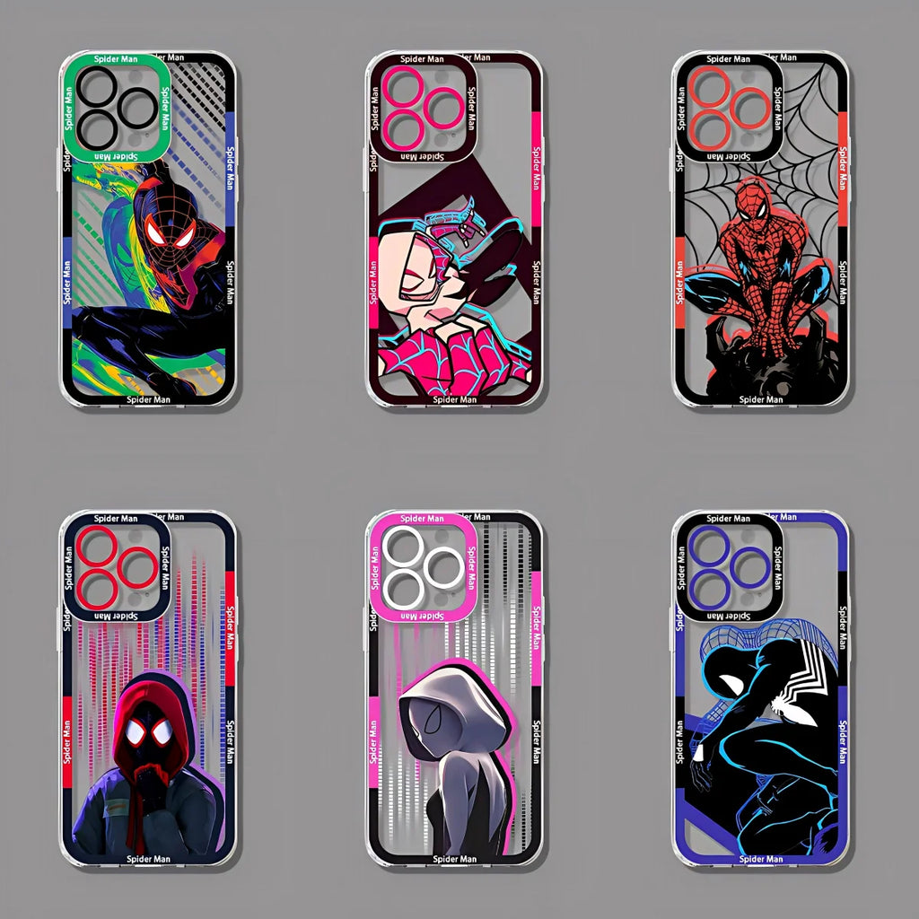Cool Spidermans Phone Case For Samsung S26 S25 S24 S23 S22 S21 S20 FE Note20 Note10 Plus Ultra Lite Edge 5G Clear Soft TPU Cover