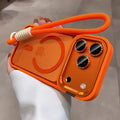 New Camera Bracket For Magsafe Case for iPhone 17 ProMax 17 Air 16 15 14 Plus 11 12 13 Pro Max With Wrist Strap Lens Film Cover