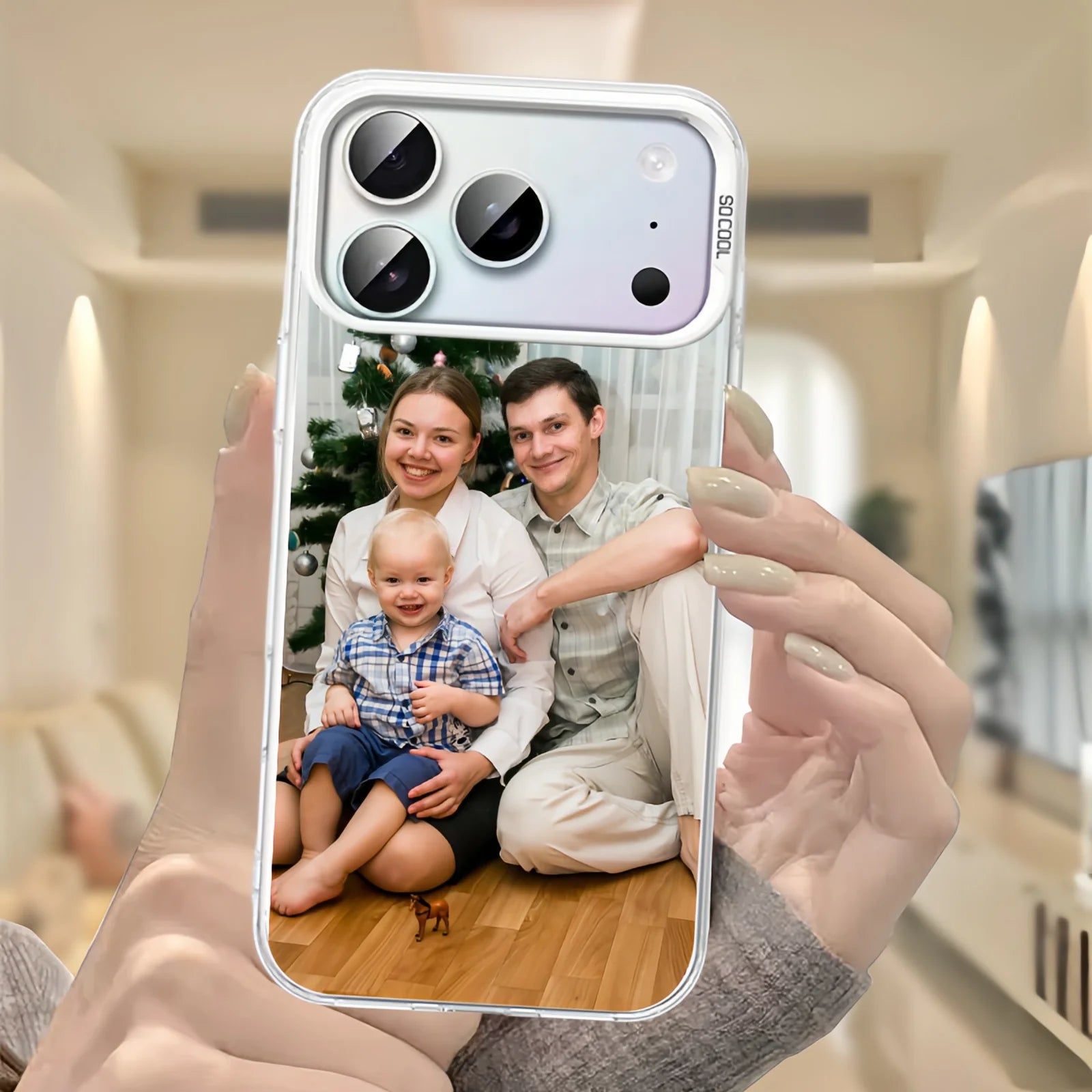Custom Photos Phone Case for iPhone 17 16 16e 15 14 13 12 11 Pro Max Mini SE 2020 2022 XS XR Air 7 8 Plus Anti-fall Back Cover
