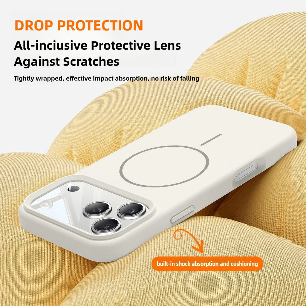 Magnetic Original Liquid Silicone Case For iPhone 12 13 14 15 16 17 Pro Max For Magsafe Cases For iPhone 17 Air Phone Back Cover
