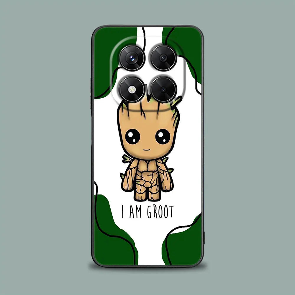 Baby Groot Marvel Phone Case For Redmi 15C 14C 13C 12C Back Cover For Redmi Note 15 14 13 12 Pro Plus 11 10 8 Pro Silicone Case