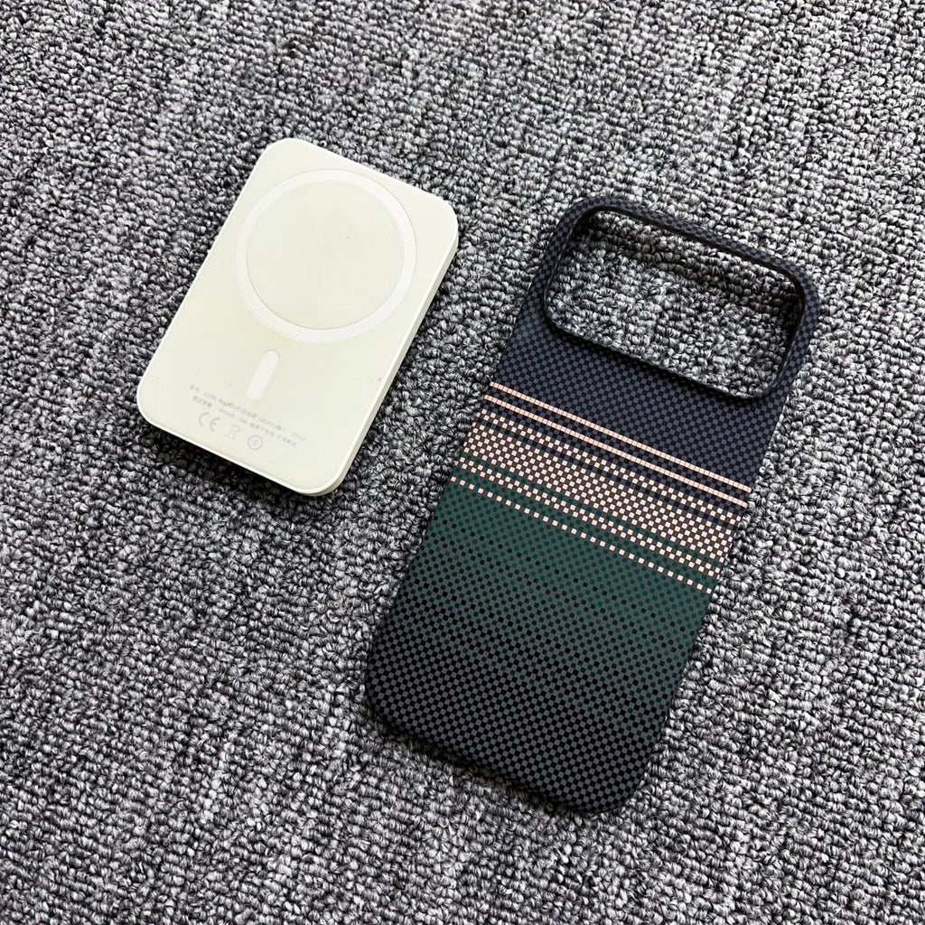 Carbon Fiber Pattern Frameless PC For Magsafe Case For iPhone 17 Air 16 Plus 15 14 13 12 Pro Max Magnetic Wireless Charge Cover