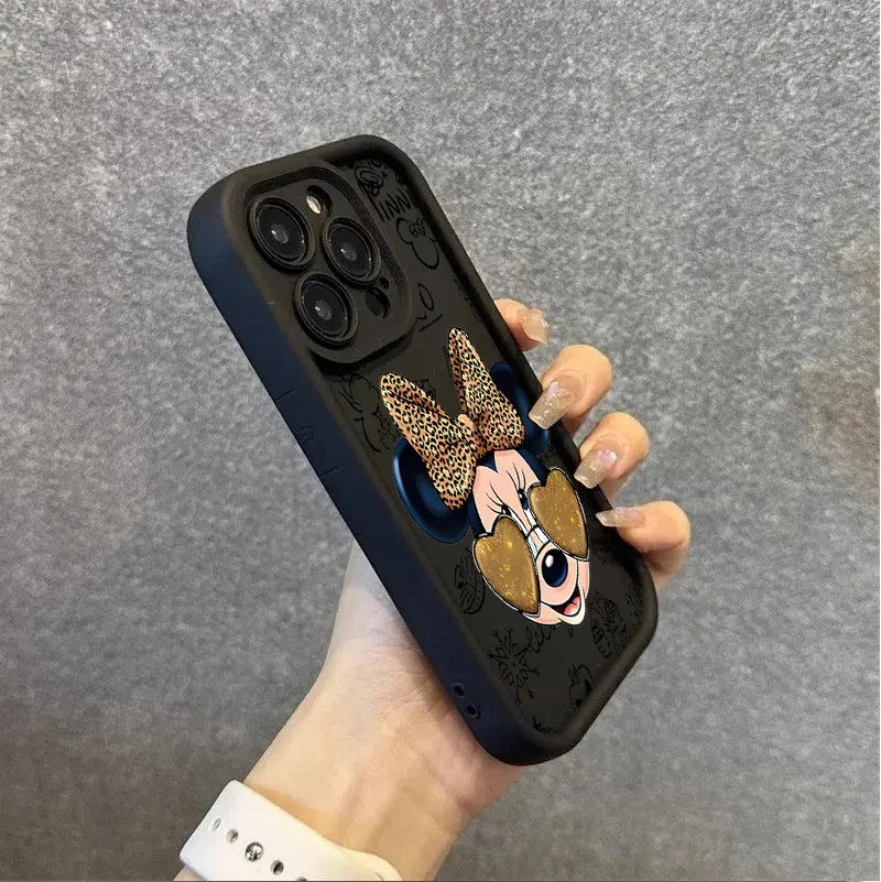 Disney Cartoon Minnie Mouse Case For OPPO A6S A6X A5X A3X A6 A5 A3 Pro Reno 15F 15 14 Pro 13 13F 12F 11F 12 11 Pro Plus 5G Cover