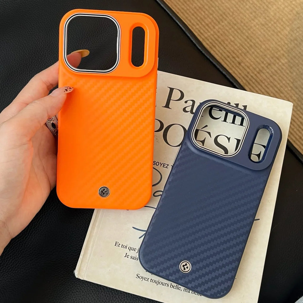 Spigen Luxury Kevlar Aramid Carbon Fiber Case For iphone 17 Air 16 17 Pro Max Pro For Magsafe Wireless Charging Cover With Box