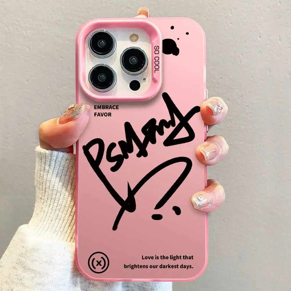 Case For Motorola Moto G84 5G G04 G14 G10 G20 G30 G04S G24 G34 G13 G23 G53 G22 E32S E22i Creative Design Silver IMD Phone Cover