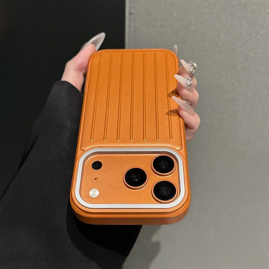 Luxury  3 in 1 Electroplating Matte Phone Case For iPhone 13 14 15 16 Pro 17 Pro Max Shockproof Back Bumper Cases Cover