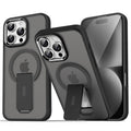 Phone Case for iPhone 16 Pro Max 15 14 11 12 13 For Magsafe Magnetic Stand Invisible Support Hard Anti-fall Matte Back Cover