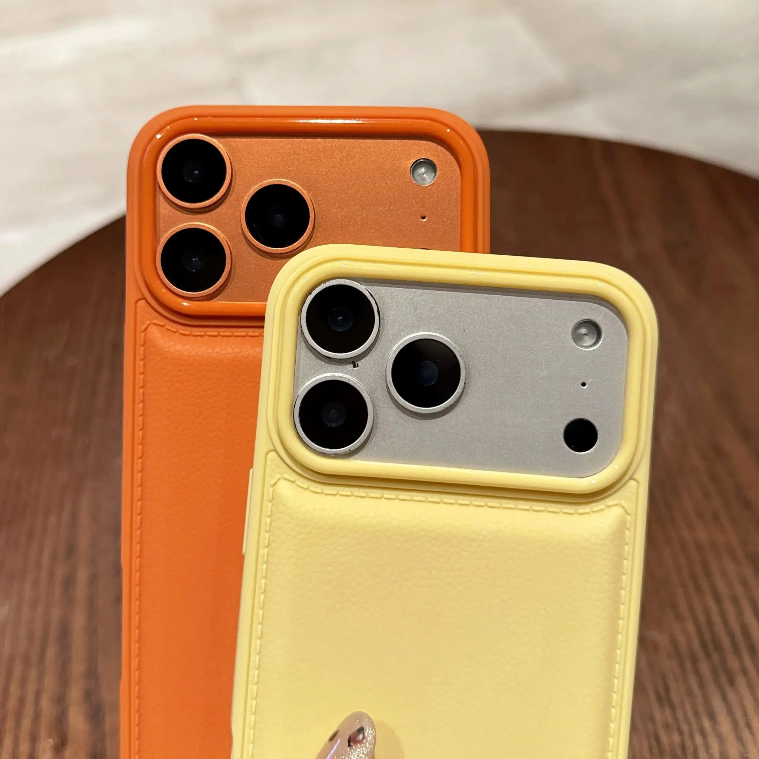 Luxury Leather Texture Air Cushion Case For iPhone Air 17 16 15 14 13 12 11 Pro XR X XS Max 8 7 6Plus Candy Color Silicone Cover