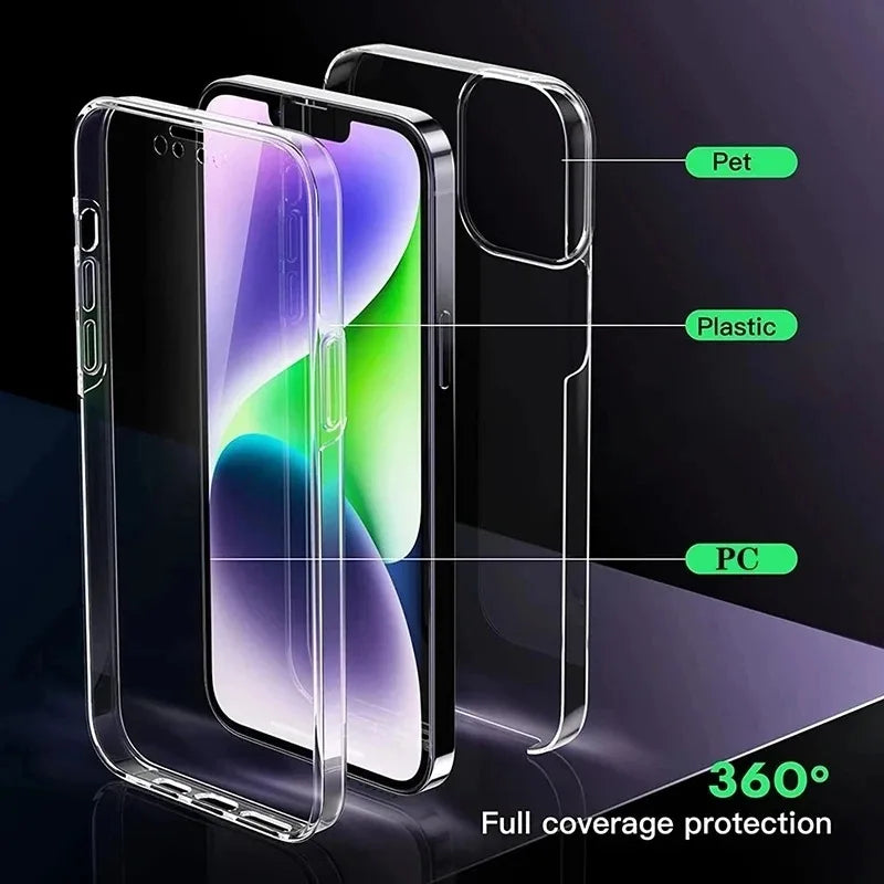 360 Full Shockproof Phone Case For Samsung Galaxy A05s A15 A25 A35 A55 A14 A24 A34 A54 for Magsafe Magnetic Transparent Cover