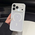 Q7 Large Window Glass Lens Colorful Acrylic For Magsafe Magnetic Phone Case For iPhone 17 16 15 14 13 Pro Max Shockproof Cover