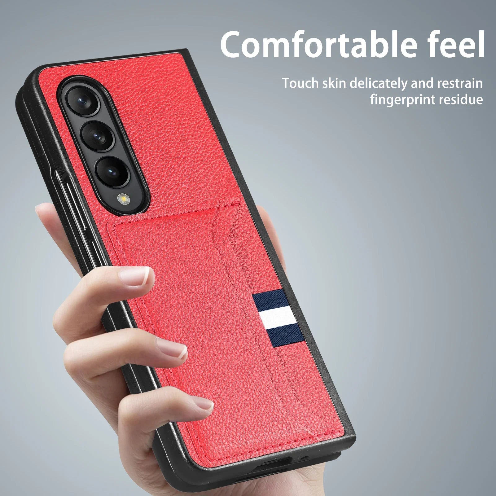 fold7 fold6 Fold4 Fold3 Fold2 fold5 Card Slot Leather Phone Accessories Case for Samsung Galaxy Z Fold 7 6 4 5 5G Fold 3 2