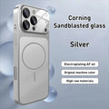 Original Glass Nano Matte Case For iPhone 17 Pro Max Air 16 15 14 13 12 11 Magnetic for Magsafe Wireless Charging Armor Funda