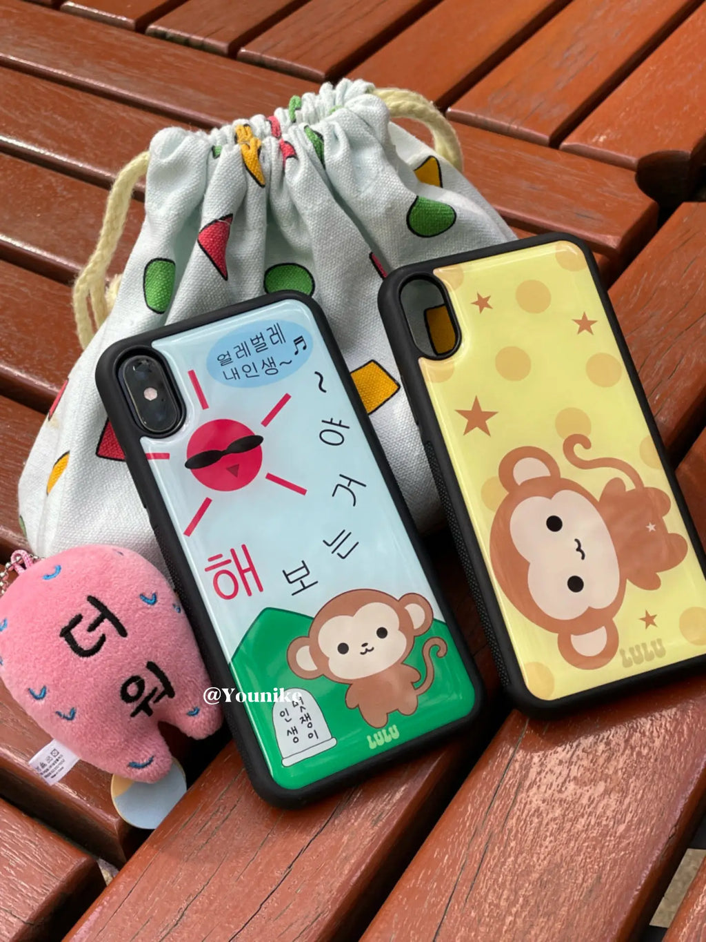 Korean Ins Adorable Polka Dot Monkey Phone Case For iPhone 17 Air 16 Pro Max 15 14 Plus 13 12 11 Shockproof Silicone Back Cover