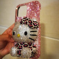 Hello Kitty Rhinestone Bling Crystal Phone Case Chain For iPhone17 16 15 14 13 12 11Pro Max X Xs XR 7 8 Plus Transparent Bumper