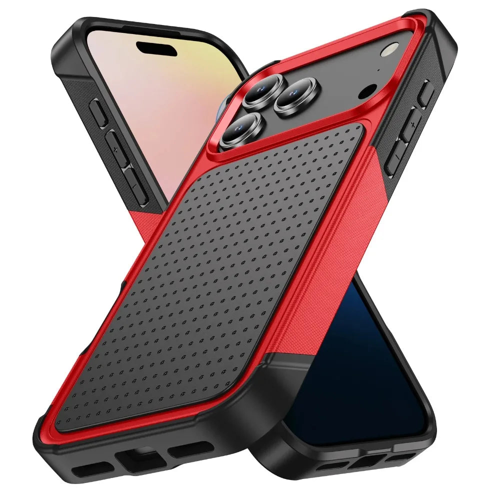 Military Grade 2IN1 Hybrid Armor Phone Case for IPhone 17 Air 16 15 14 Plus 13 12 Pro Max with Packet Box TPU+PC Anti-Drop Cover