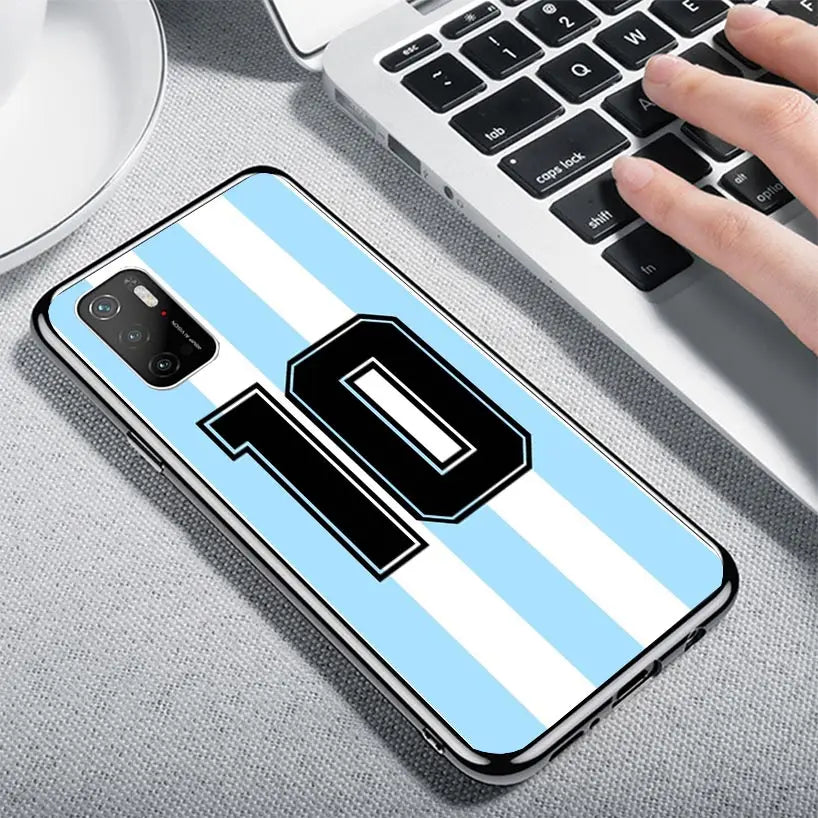 FootBall SuperStar Number C 7 10 Case Phone Cover for Xiaomi Redmi Note 10 9 9S 8 8T 7 5 Pro Mi 12T 11T 10T 9T 12 11 Lite A3 A2