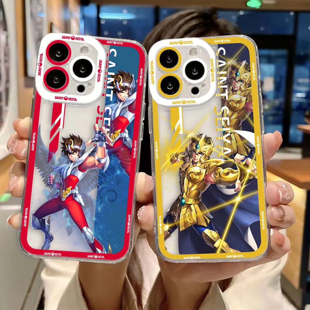 S-Saint S-Seiya Omega Cover Clear Phone Case For iPhone Apple 17 AIR 16E 16 15 14 12 13 11 Pro 8 7 Plus Max TPU Case DIY Shell
