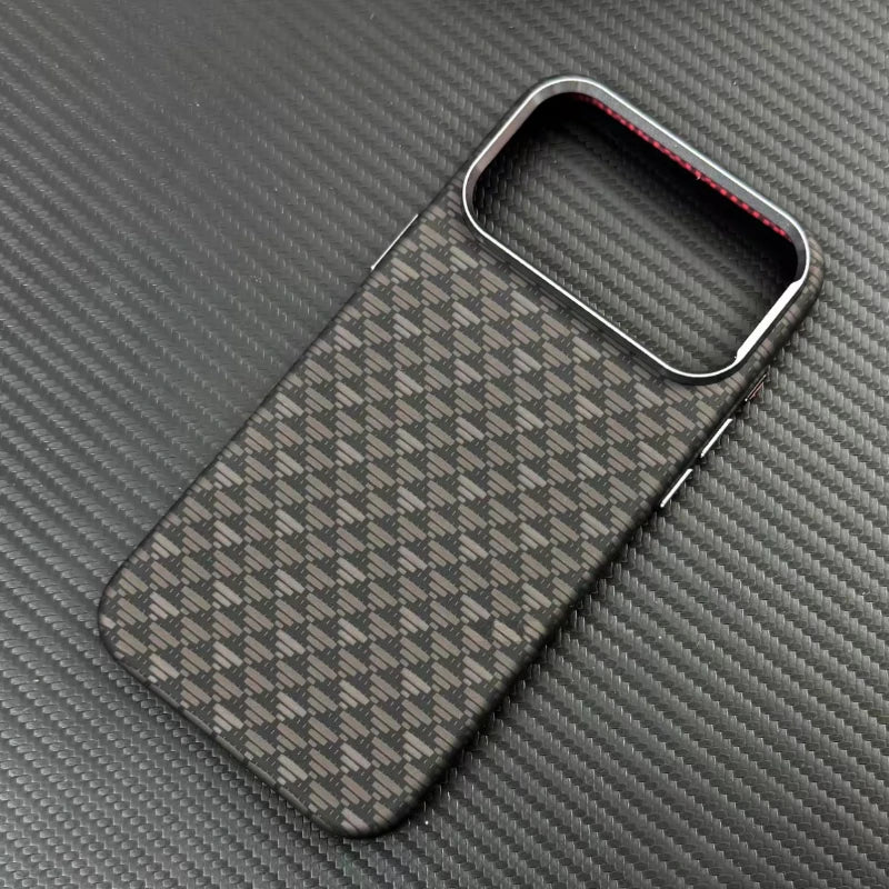 2026 New Plaid Mountain Magnetic Case for iPhone 15 16 17 Pro Max Magnets Charging Back Cover Camera Lens Protection Phone Shell