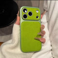 Luxury Hard Leather Plating Case for iPhone 17 Air 16 15 14 13 Pro Max Shockproof Matte Candy Color Armor Business Phone Cover