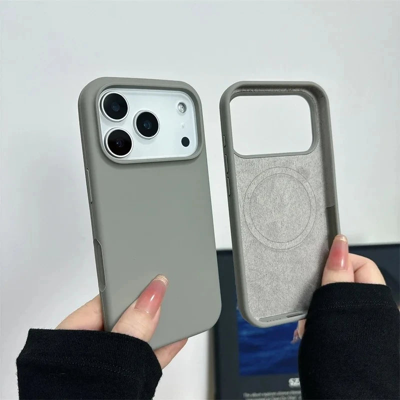 2026 New Magnetic Liquid Silicone Phone Case For iPhone 17 Air 16 15 14 13 Pro Max Plus for Magsafe Shockproof Protective Cover