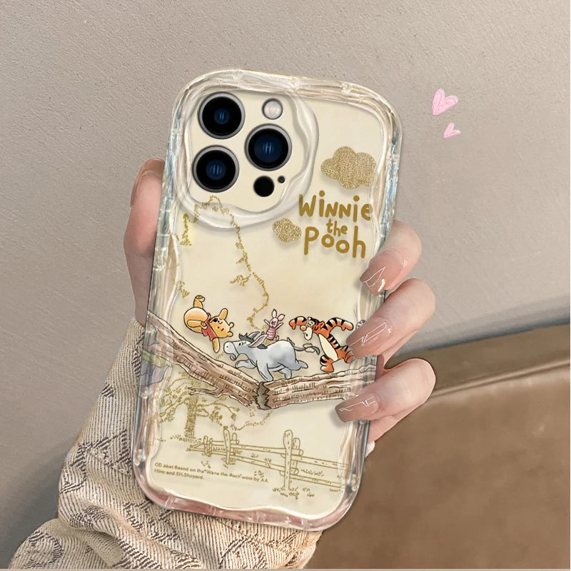 Comics Winnie The Pooh Phone Case For iPhone 17 Air 16 15 14 Plus 13 12 11 Pro Max X XS XR SE 2020 7 8 Soft Silicone Back Cover