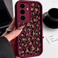 Brown Leopard Print Phone Case For Samsung Galaxy A17 A57 A56 A16 A55 A15 A36 A26 5G S26 S25 S23 S24 Ultra S24 S25 FE TPU Cover