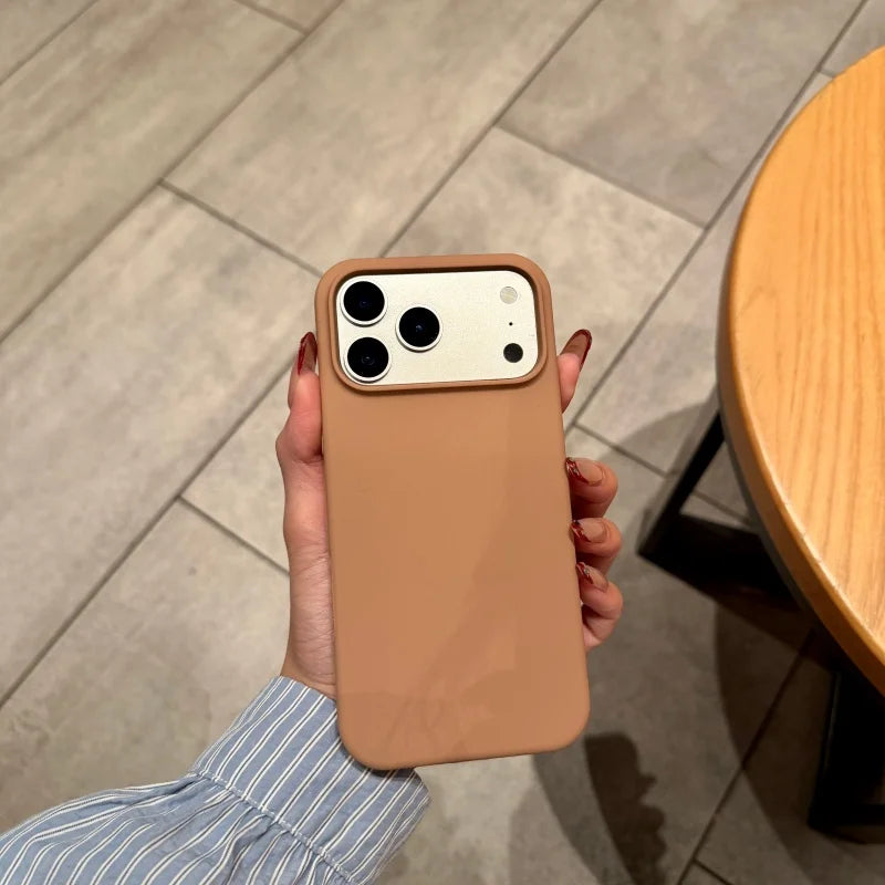 Luxury Original Silicone Case for iPhone 17 Air 16 15 14 13 12 Pro Max Plus 11 Shockproof Candy Official Liquid Soft Back Cover