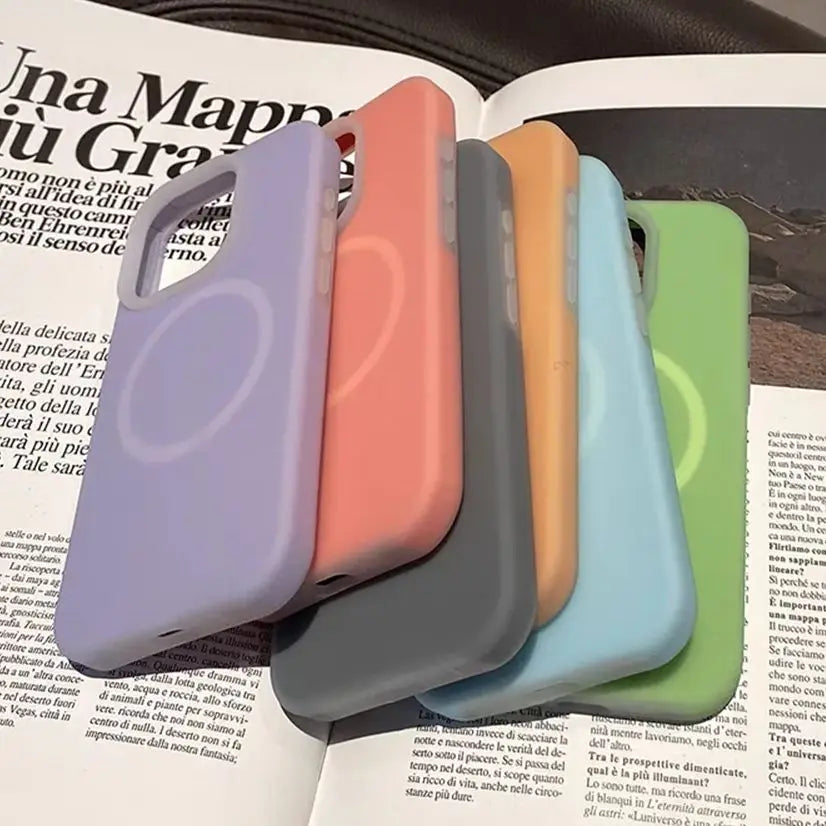 Fashion Jelly Liquid Silicone Magnetic For Magsafe Case For iPhone 17 Air 16 15 14 Plus 13 12 11 Pro Max Bumper Shockproof Funda