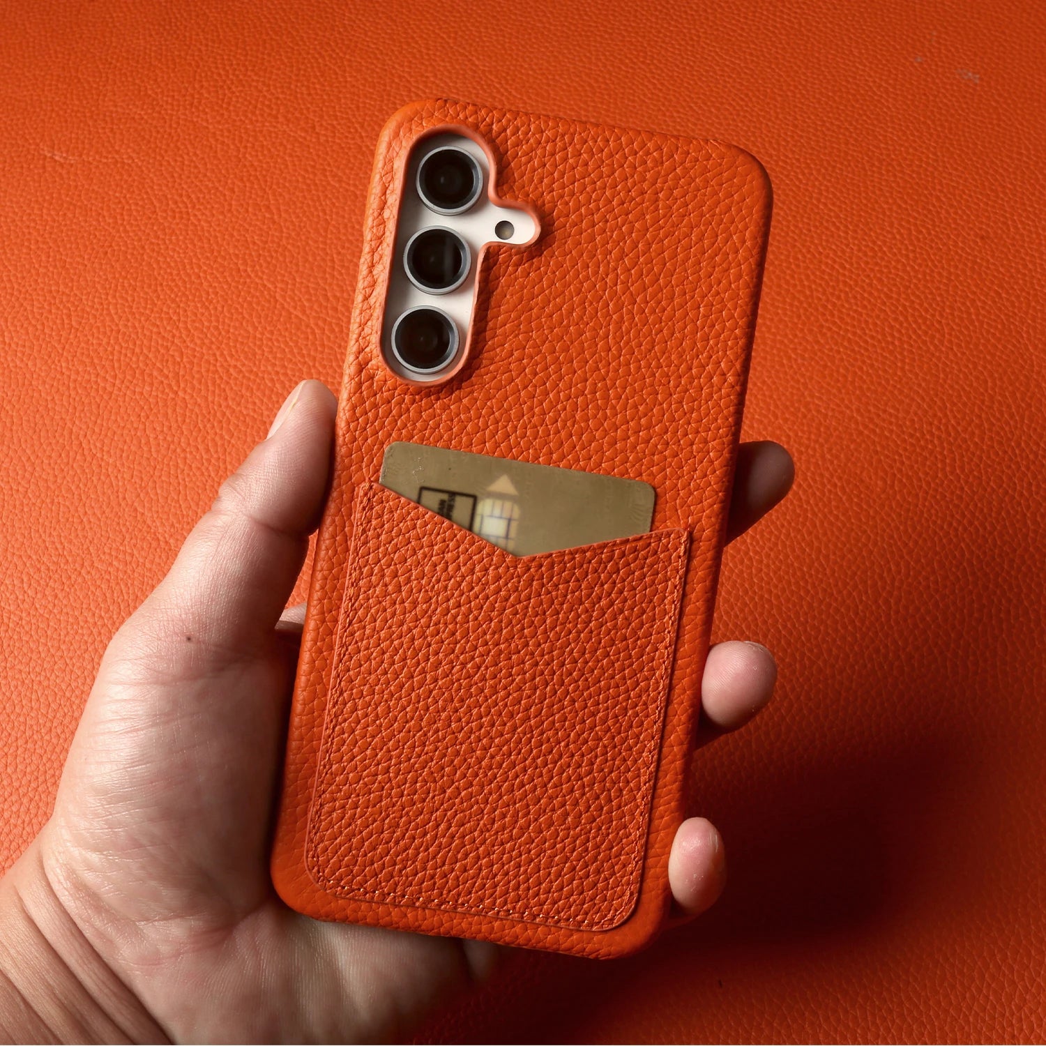 Genuine Leather Cases With Luxury Card Slots For Samsung Galaxy S26 Ultra S26 S25 S24 S23 S24 S23FE  Phone Cover Back Shell