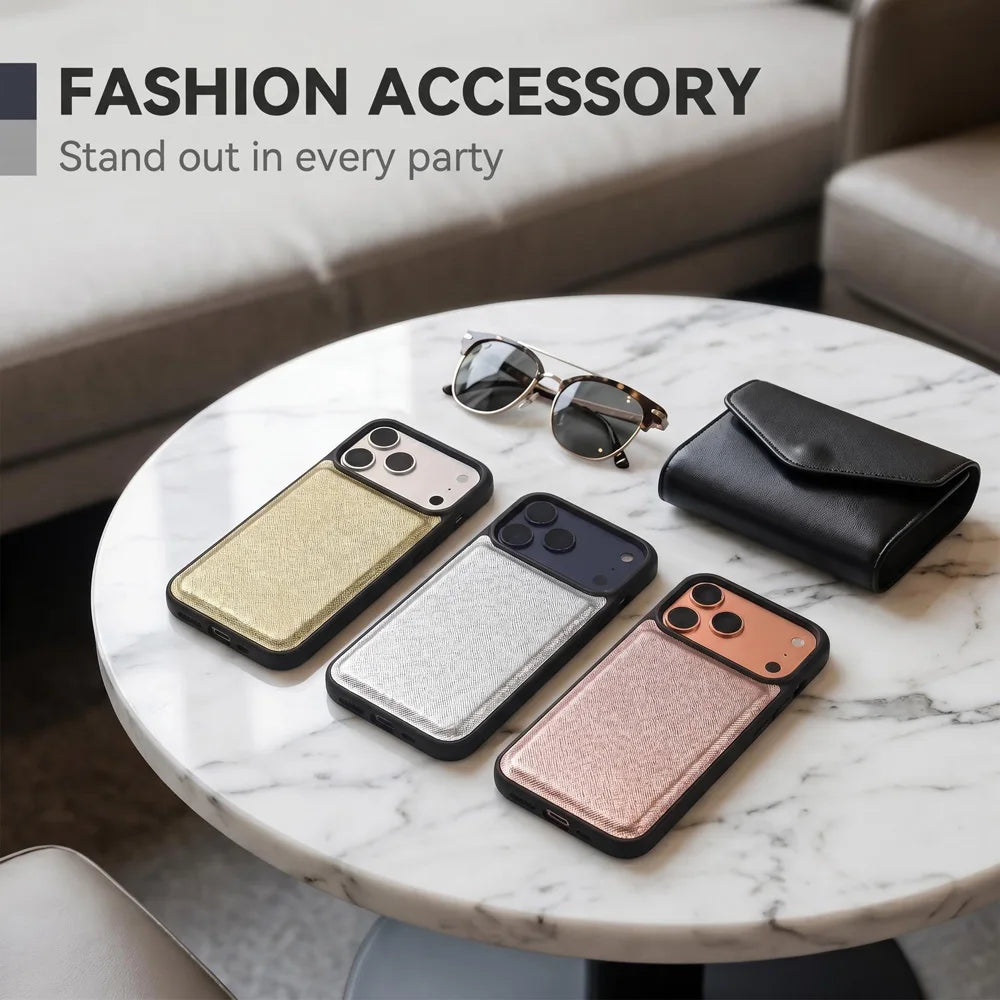 Luxury Fashion Premium Saffiano PU Leather Phone Case colorful Daily Use Shockproof for iPhone 18 17 16 15 14 13 Pro Max