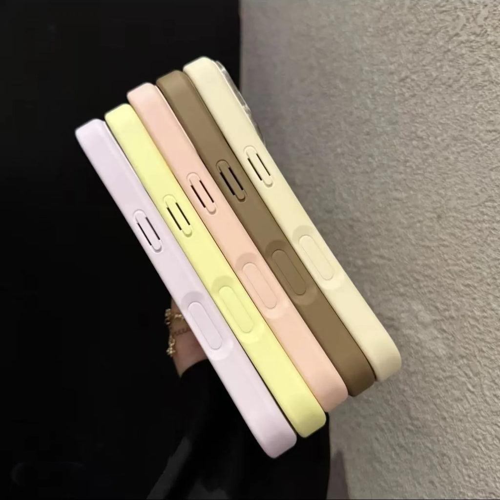 Luxury Original Silicone Glass Camera Lens Protect Soft Case For iPhone 12 13 14 15 16 17 Pro Max Air Soft Shockproof Cover