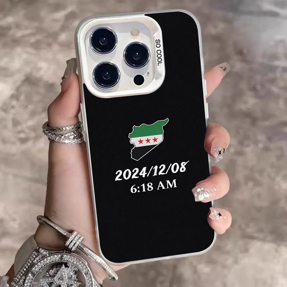 Flag of Syria Phone Case For iPhone 17 Air 16 e 15 14 13 12 11 Pro Max Plus Mini SE 2020 2022 Shockproof Bumper