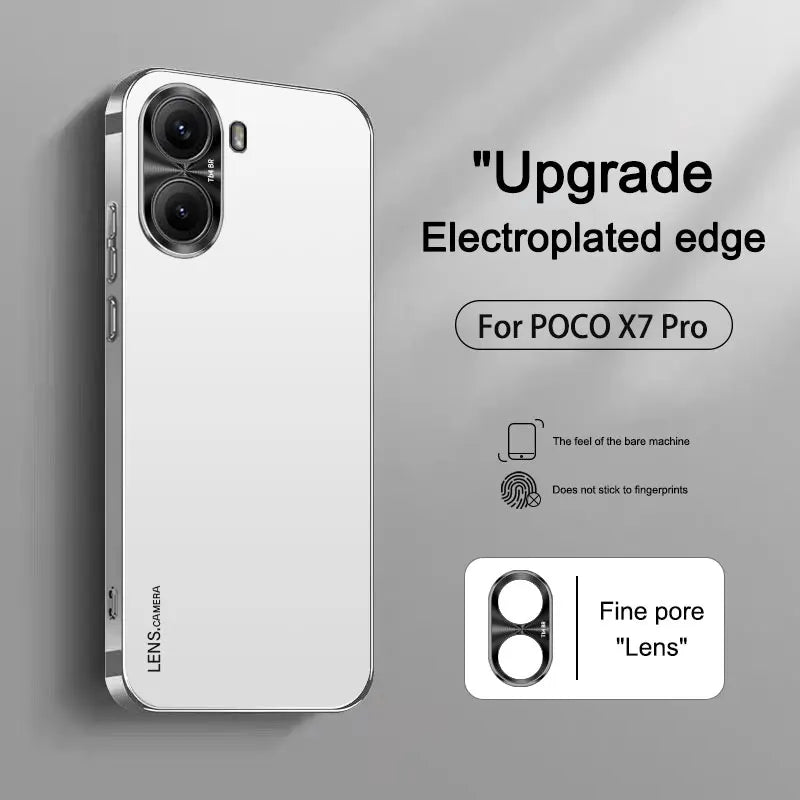 Case For POCO X7 Pro Redmi Turbo4 Electroplated Acrylic Shockproof Lens Full Protection Cover For POCO X7 Pro Redmi Turbo4 Funda