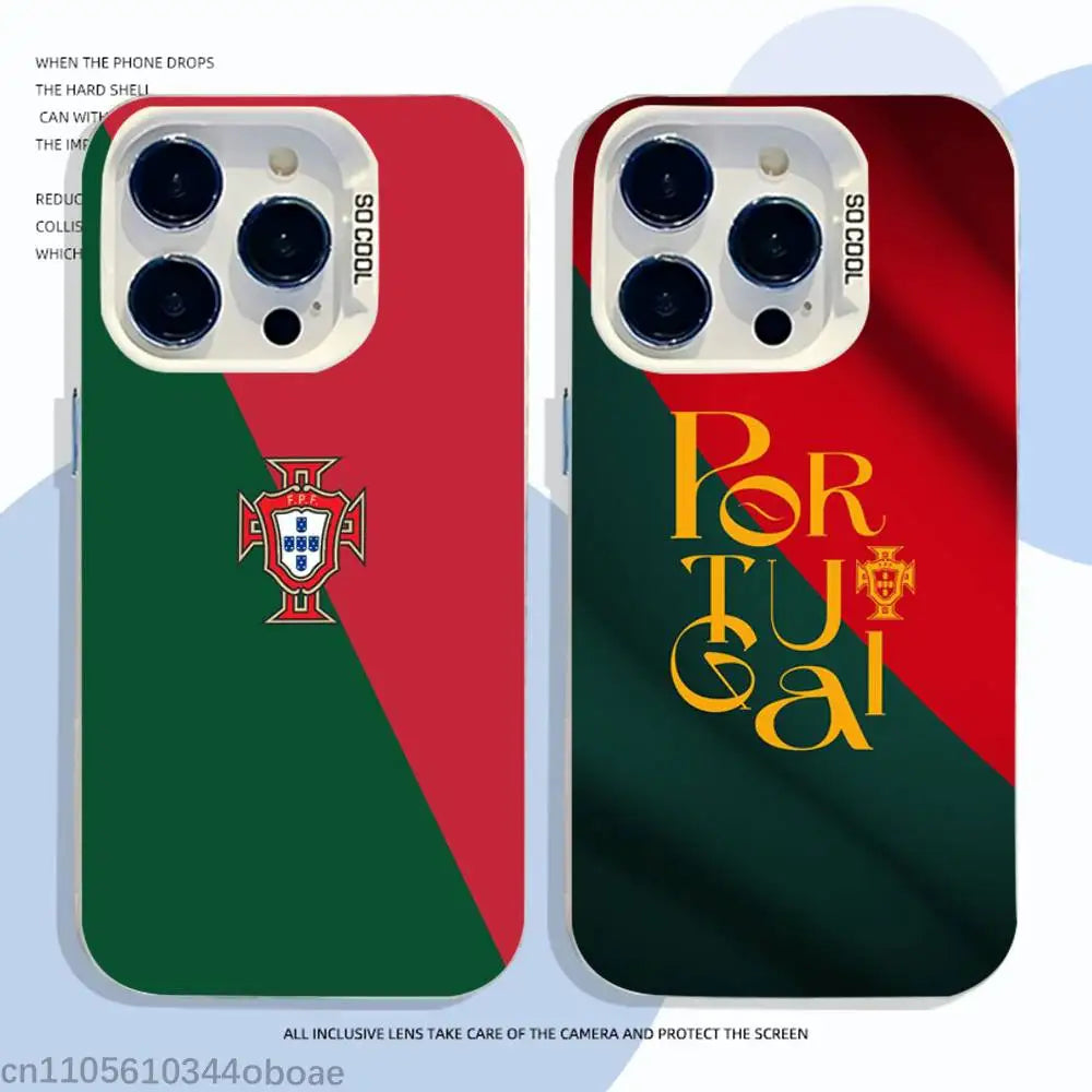 2026 WC POR P-Portugal Phone Case For iPhone 17,16,15,14,13,12,11,Pro,Max,Plus Shockproof Cover