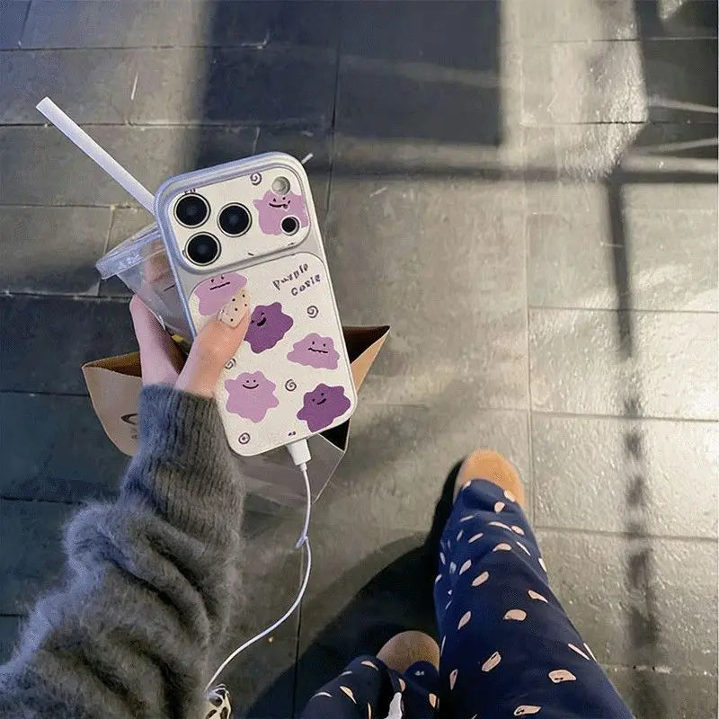 P-Pokemon Lmitation Metal Instantly Transform 17 Series Phone Case For iPhone17 16 15 14 13 12 11ProMax XS XR Dermatoglyph Cover