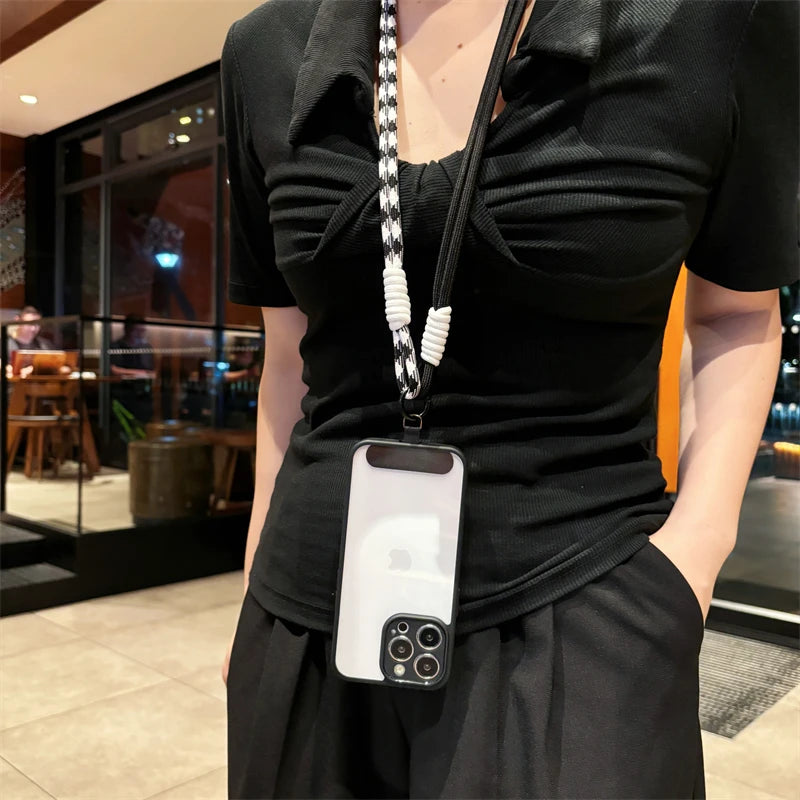 Case For Moto G86 G56 G85 G75 G55 G84 G64 G54 G82 G52 G45 G35 G34 G24 G15 G14 G05 G04S Power Lanyard Hard Clear Phone Cover