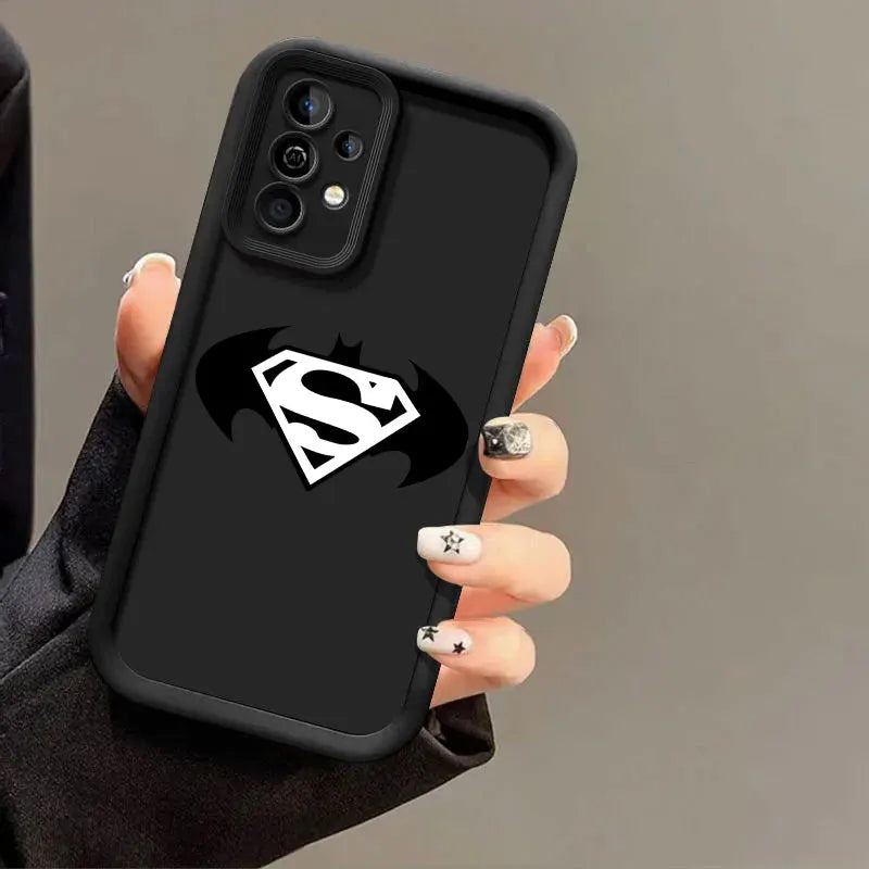 Luxury Fashion B-Batmans-Supermans Case For Samsung Galaxy A57 A56 5G A37 A36 A17 A07 A26 A16 A06 A55 A52 A14 A73 A34 Soft Cover