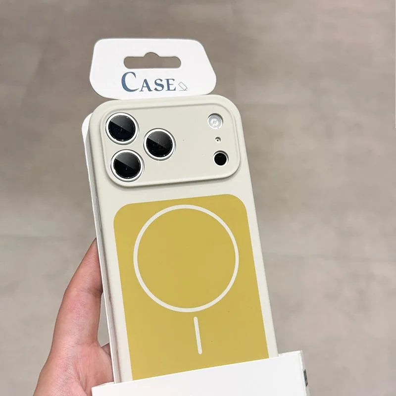 Official Liquid Silicone For MagSafe Magnetic Phone Case For iPhone Air 17 16 15 14 13 Pro Max Plus Solid Color Matte Soft Cover
