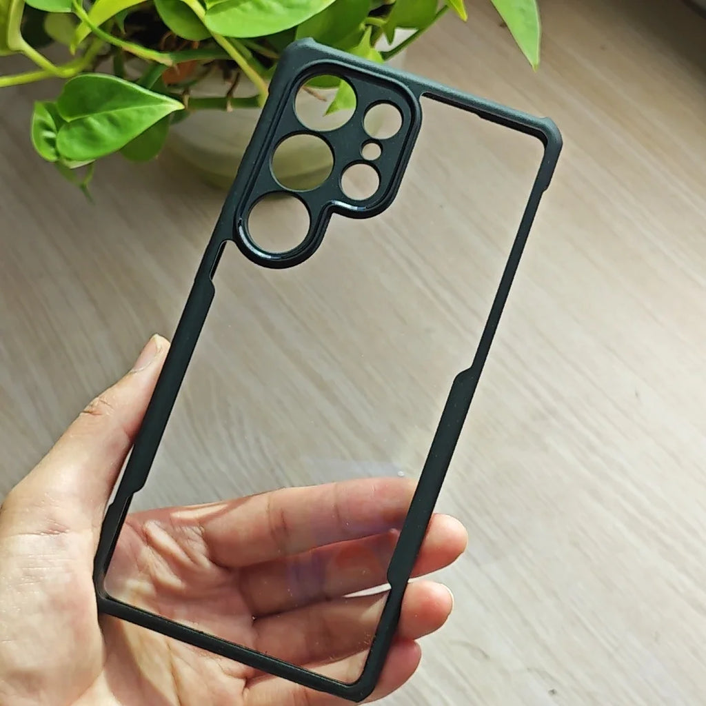 Xundd Case For Samsung Galaxy S25 S26 Ultra Case Airbag Shockproof Transparent PC Back Cover TPU Frame Anti-knock Shell