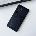 Magnetic Fold Holder Case For Samsung Galaxy S26 S25 S24 S23 S22 S21 Plus Ultra FE Stand Shockproof Big Window For Magsafe Cover
