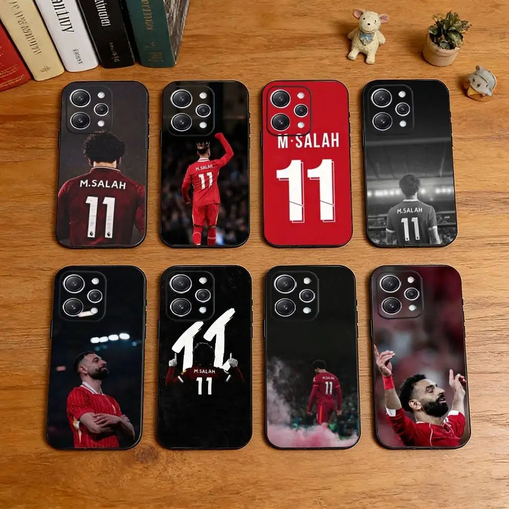 M-Mohamed Salah 11 Liverpool Football  Phone Case For iPhone 17, 16,15,14,13,12,11 Plus,Pro Max, Others Soft Black Cover