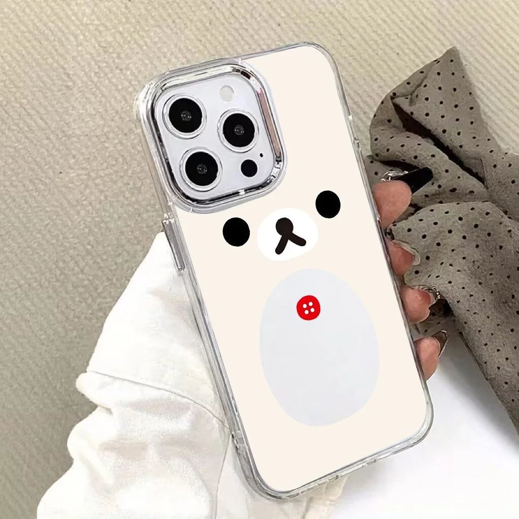 Cute Rilakkuma Bear Phone Case for Huawei Honor Magic X9d X8c 200 90 X7a X8a X8b X6a Lite 4G 5G Transparent Cover