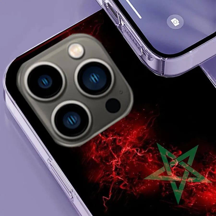 Morocco Flag Soccer Phone Case For Apple Iphone 16E 16 17 Pro Max Air 15 Pro 14 Plus 12 13 Mini Cover Cute Fundas Silico