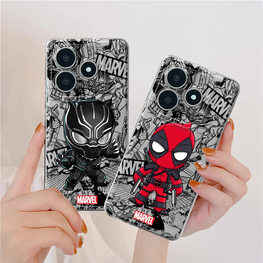 Case for Honor 90 Lite X8 X7b X9b X8b X9a X8a Soft Phone Cover Cartoon Spider Iron Man Groot