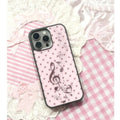 INS Korean Pink Brown Polka Dot Notes Phone Case For iPhone 17 Air 16 15 14 12 13 11 Pro Max Mini Plus Anti Fall  Back Y2k Cover