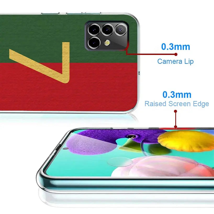 FootBall SuperStar Number C 7 10 Case Phone Cover for Samsung Galaxy A16 A15 A14 A13 A56 A55 A54 A53 A36 A35 A34 A33 A26 A25 A24