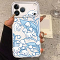 Clear Phone Cover Case for Apple iPhone 17 Pro Max 12 15 17e XS XR 11 Air 16 13 Mini 16e 14 Plus Sanrio Cinnamoroll Kuromi