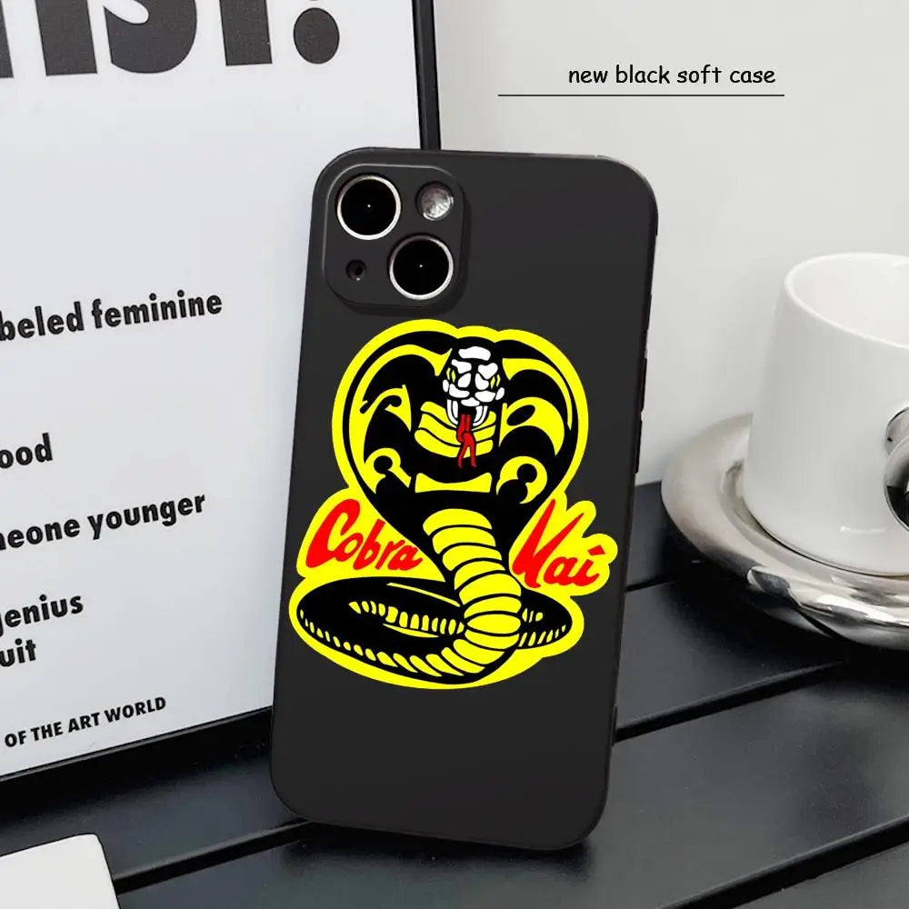 Martial Arts TV C-Cobra K-Kai Phone Case For iPhone 17 Air 16 15 14 Plus 13 12 11 Pro Max 16e Shockproof HD Clear Back Cover