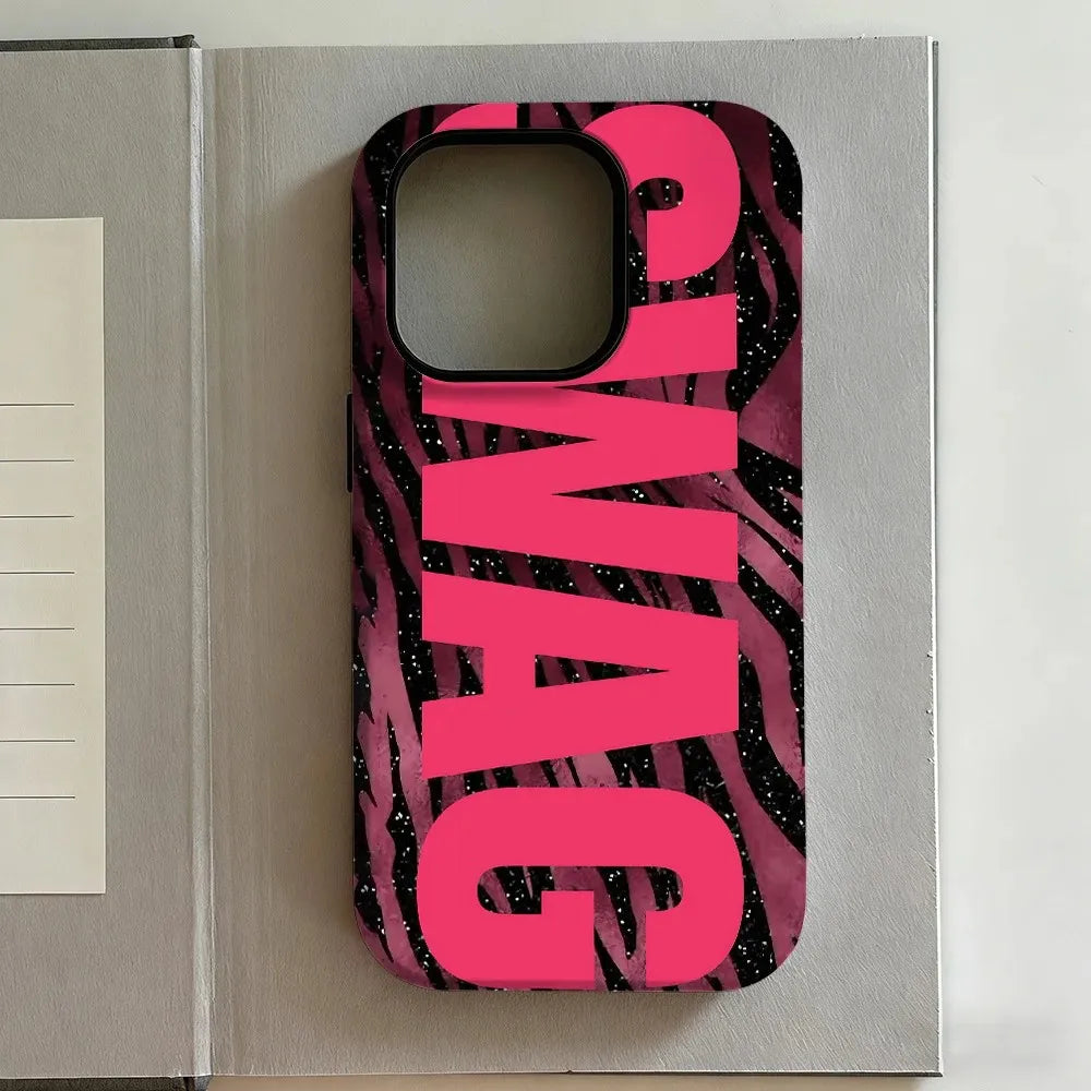 Phone Case for iPhone 17 16e 16 15 14 13 12 11 X XS XR XSMAX 7 8 Air Pro Max Plus Luxury Y2K Style SWAG Double-layer Back Cover