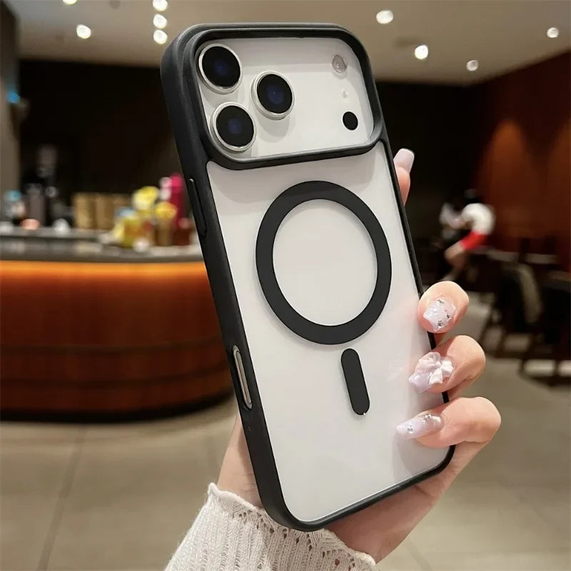 Fashion Magnetic Phone Case for Magsafe for iPhone 17 Air 16 15 14 Plus 13 12 11 Pro Max Wireless Charge Cases Shockproof Cover